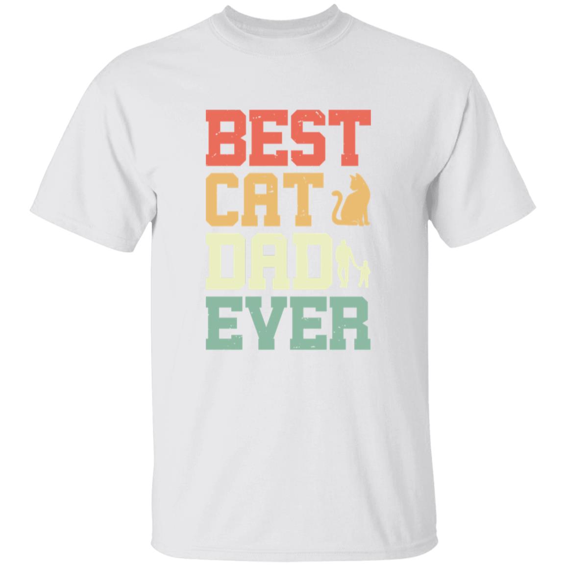 Vintage Best Cat Dad Ever Tee Tshirt Men's Father's Day Gifts Unisex T-Shirts