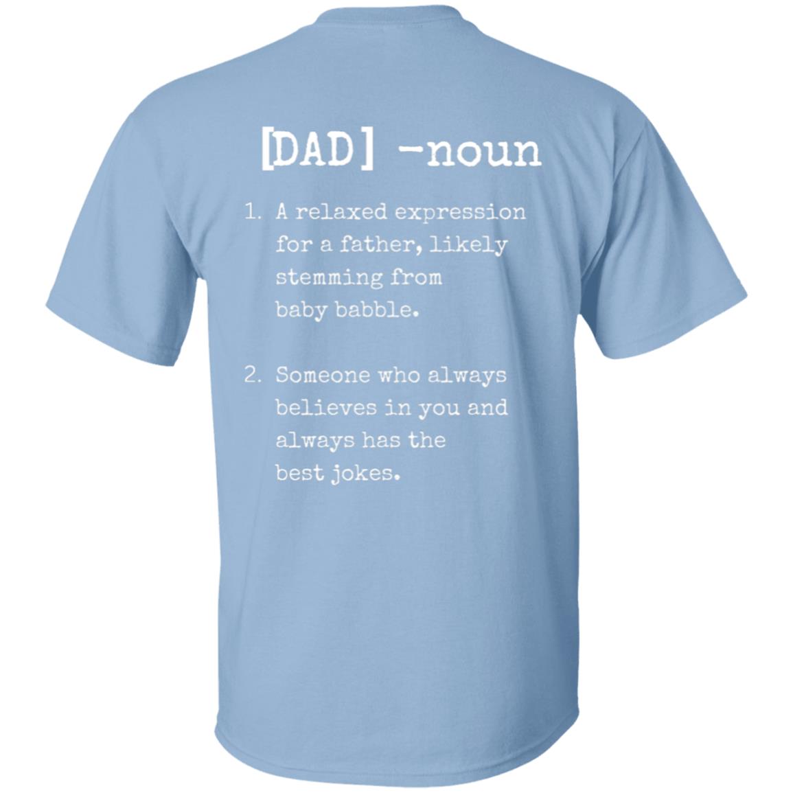 Dad American Flag with Noun on Back Side Tee Tshirt Men's Father's Day Gifts T-Shirts