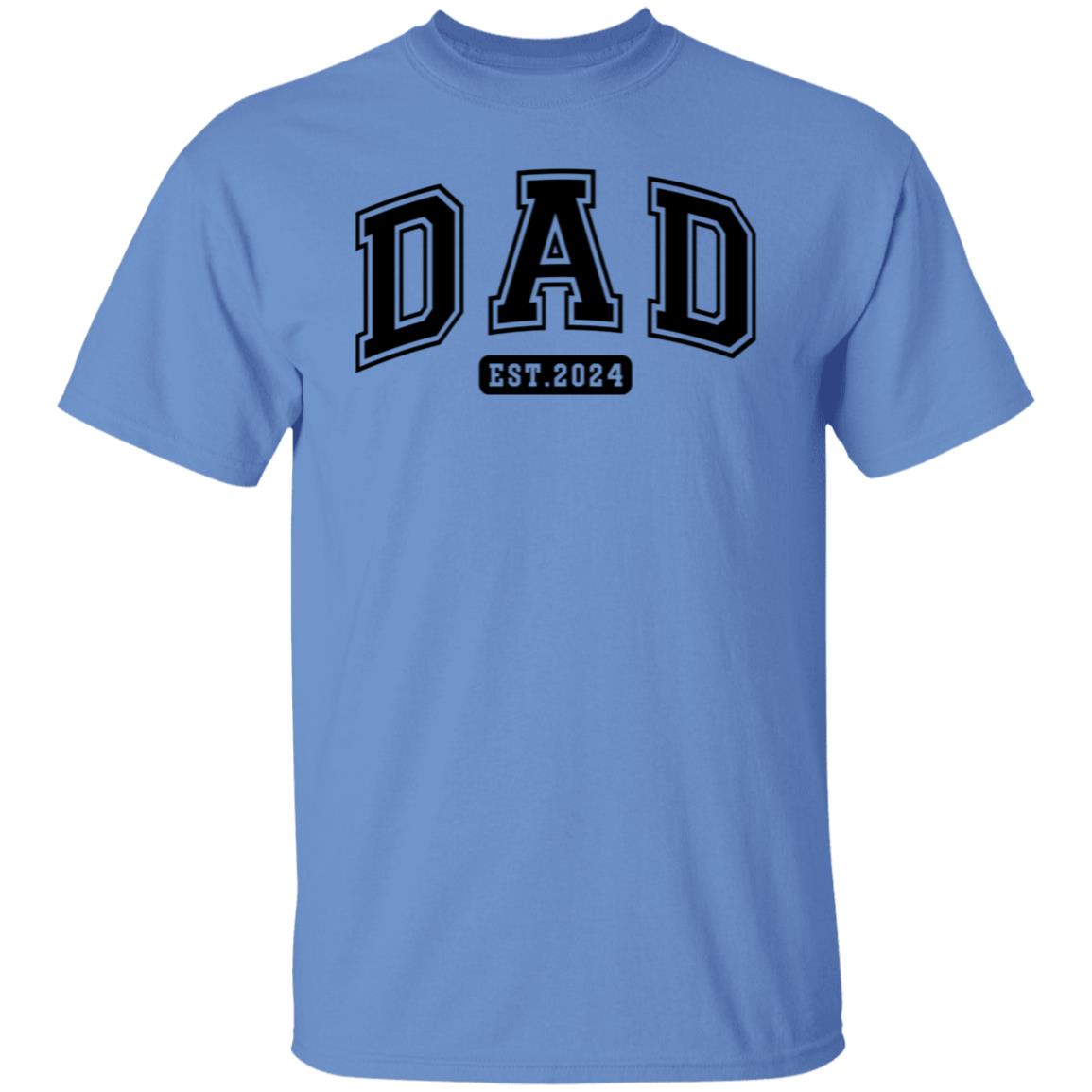 Dad Est 2024 Tee Tshirt Men's Father's Day Gifts Unisex T-Shirts