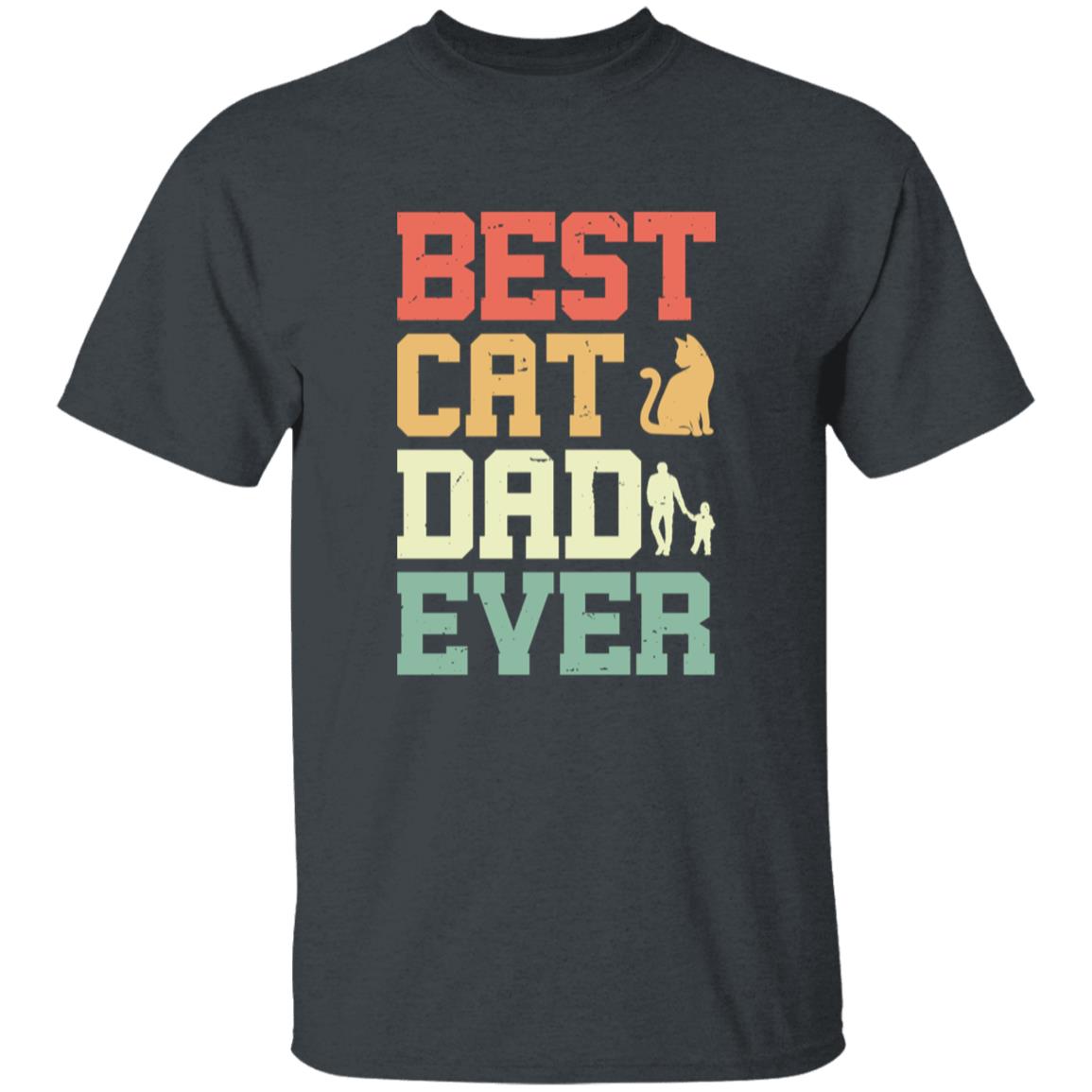 Vintage Best Cat Dad Ever Tee Tshirt Men's Father's Day Gifts Unisex T-Shirts