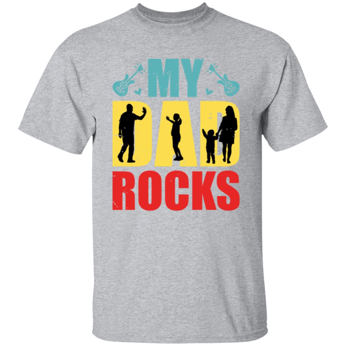 My Dad Rocks  Tshirt Men's Father's Day Gifts Unisex T-Shirts