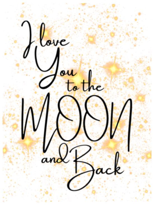 Blankets | I Love You To The Moon and Back | 3 Sizes Available