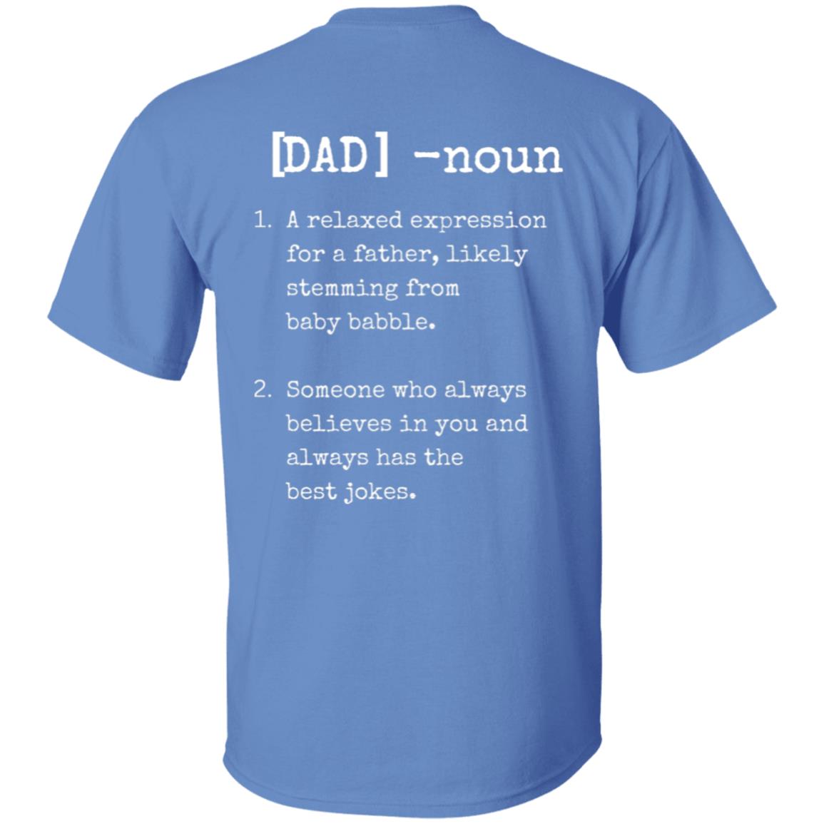 Dad American Flag with Noun on Back Side Tee Tshirt Men's Father's Day Gifts T-Shirts