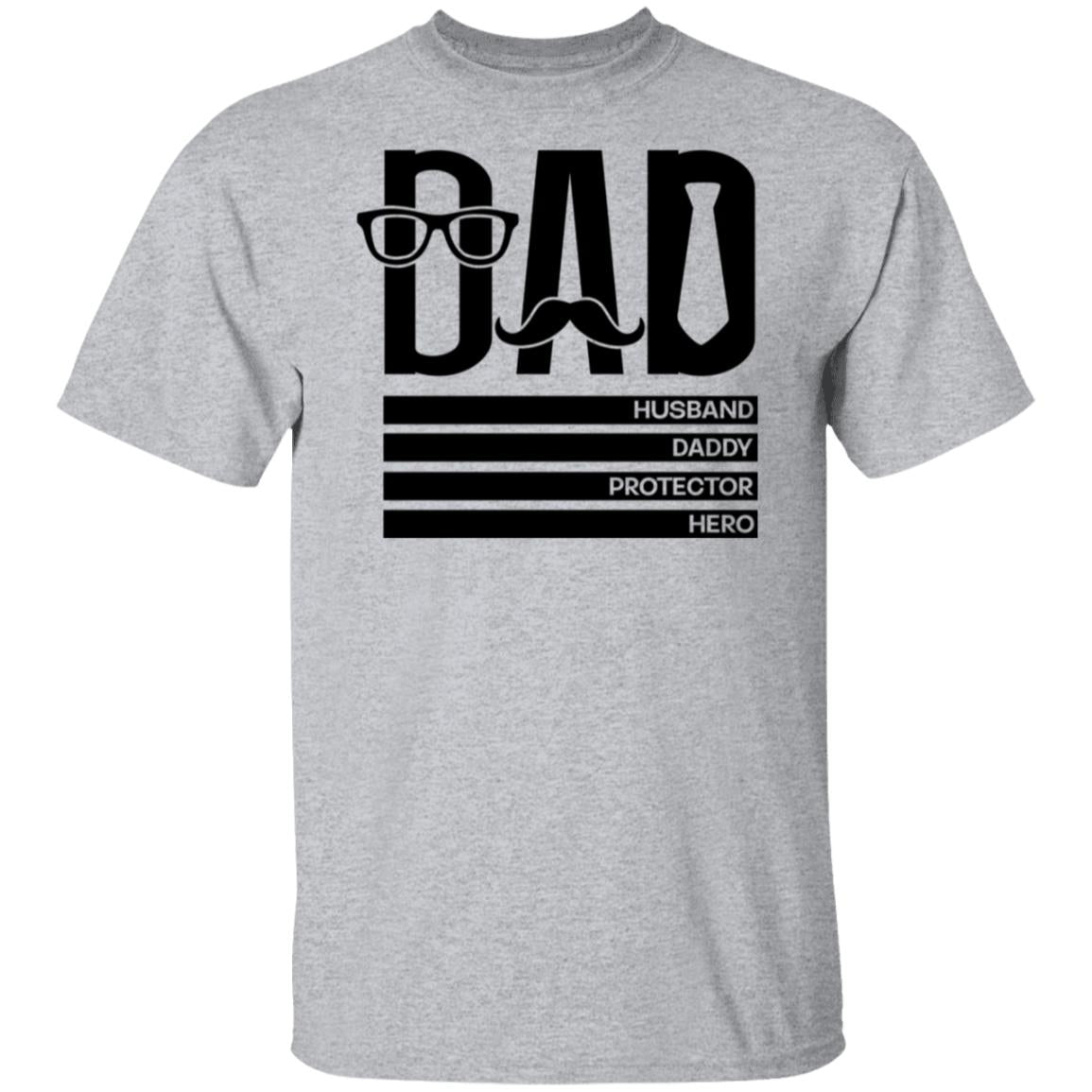 Dad, Husband, Daddy, Protector, Hero Tee Tshirt Men's Father's Day Gifts Unisex T-Shirts