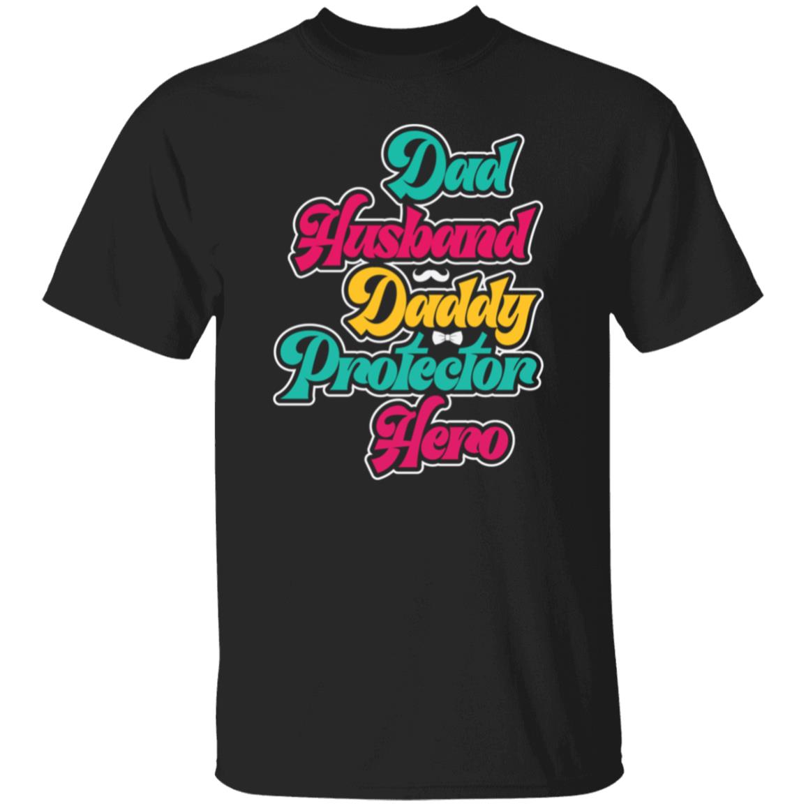 Vintage Dad Husband Daddy Protector Hero Tee Tshirt Men's Father's Day Gifts Unisex T-Shirts