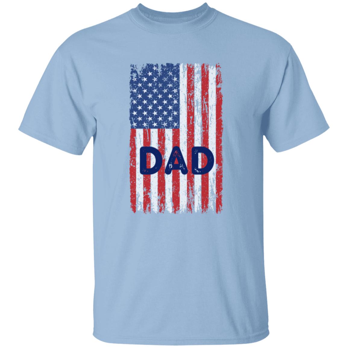 Dad American Flag 2 sided Tee Tshirt Men's Father's Day Gifts T-Shirts