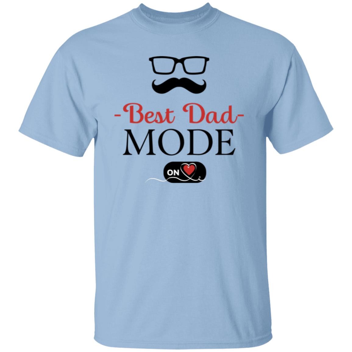 Best Dad Mode ON Mustache Tee Tshirt Men's Father's Day Gifts Unisex T-Shirts