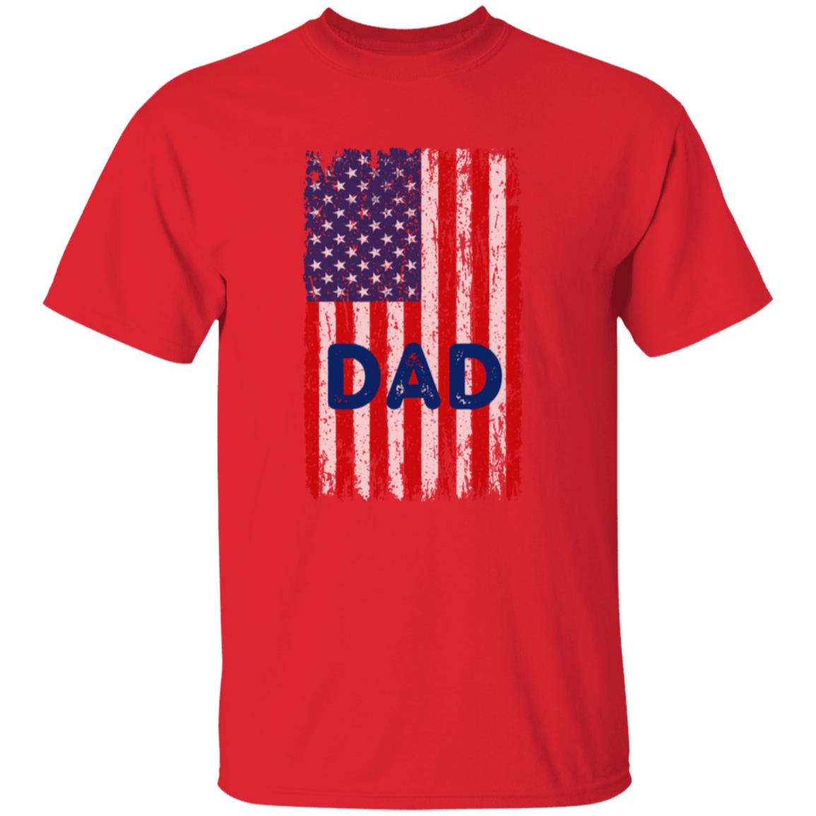 Dad American Flag 2 sided Tee Tshirt Men's Father's Day Gifts T-Shirts