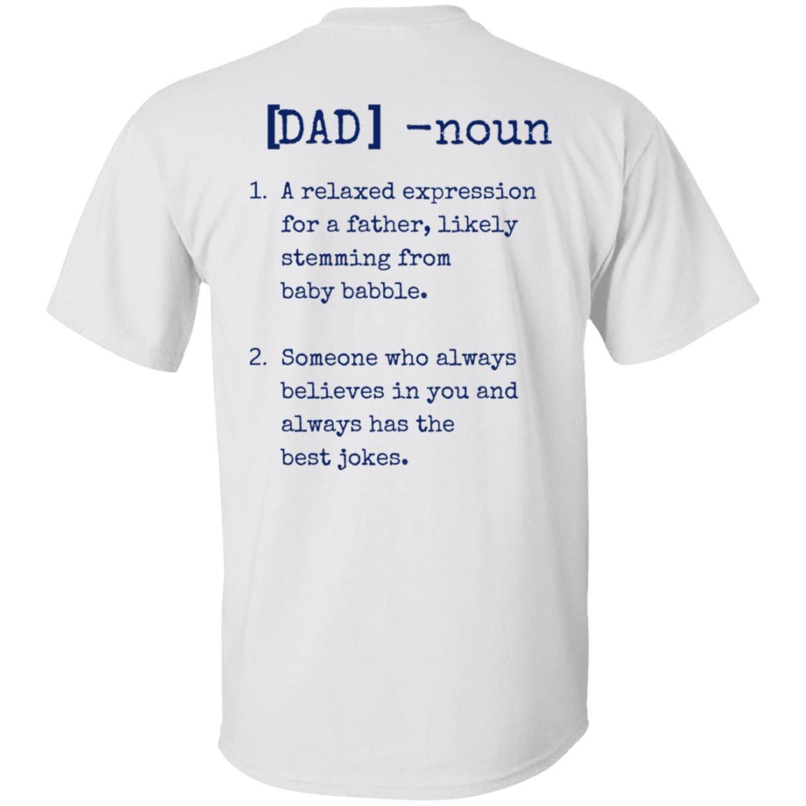 American Flag Dad Noun 2 Sided Tee Tshirt Men's Father's Day Gifts T-Shirts