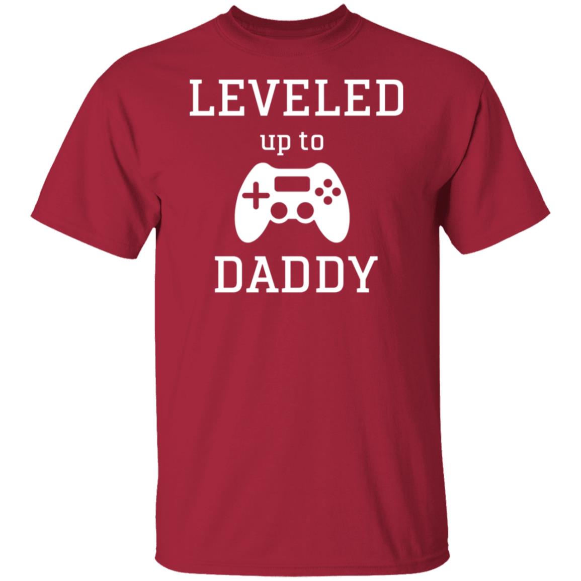 Leveled up to Daddy T shirt Daddy and Me T-shirts Daddy's T