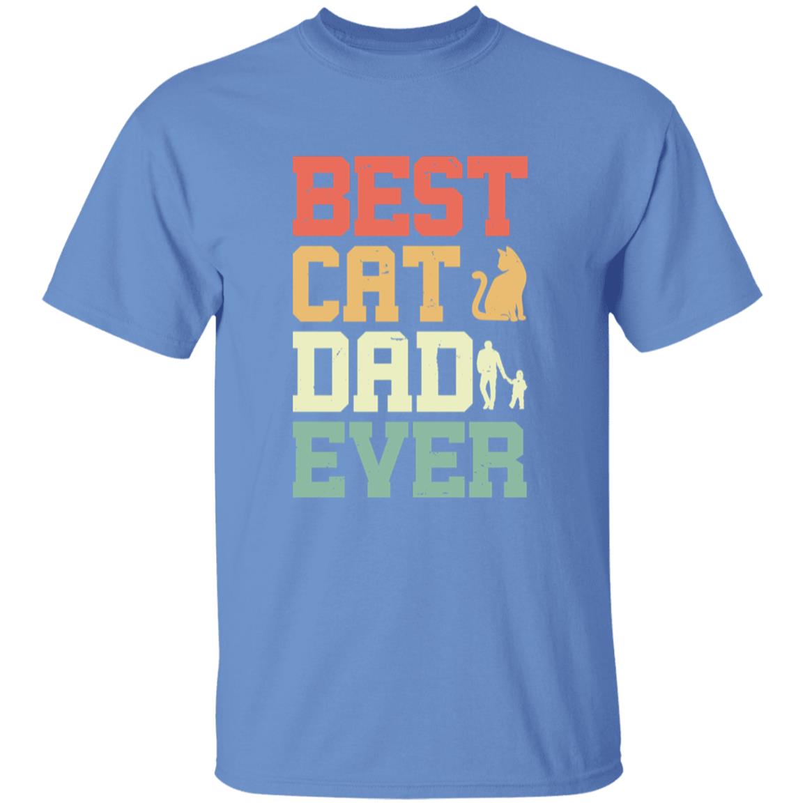 Vintage Best Cat Dad Ever Tee Tshirt Men's Father's Day Gifts Unisex T-Shirts