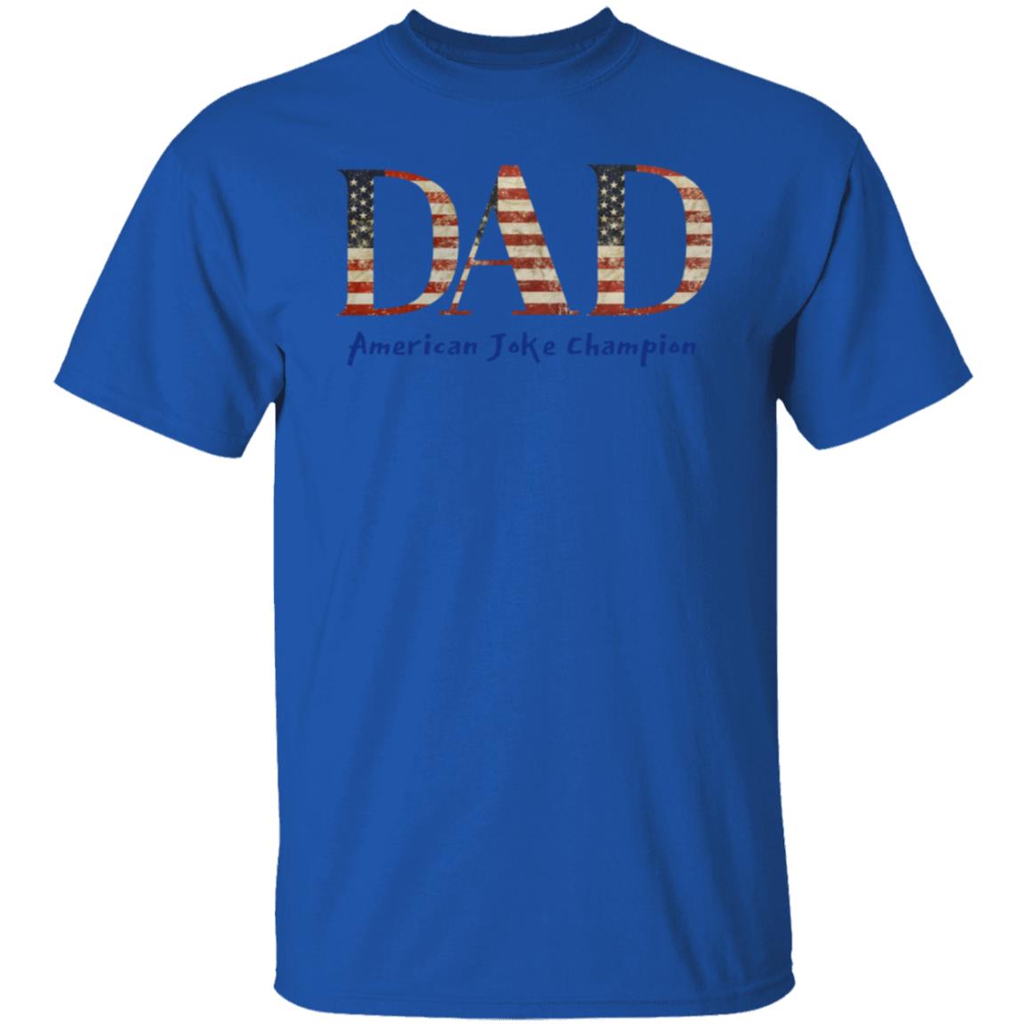 Dad American Joke Champion Tee Tshirt Men's Father's Day Gifts T-Shirts