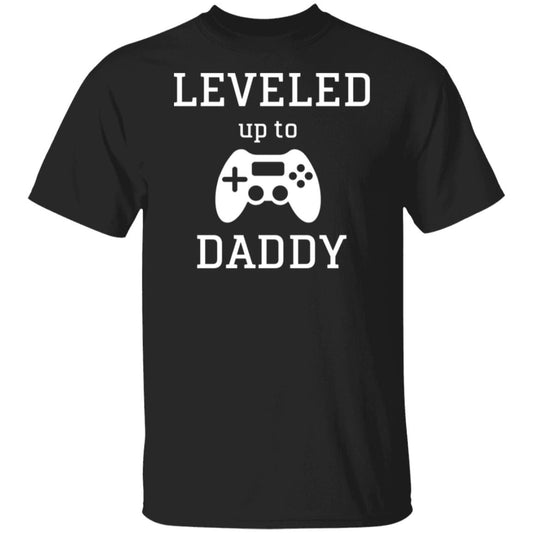 Leveled up to Daddy T shirt Daddy and Me T-shirts Daddy's T