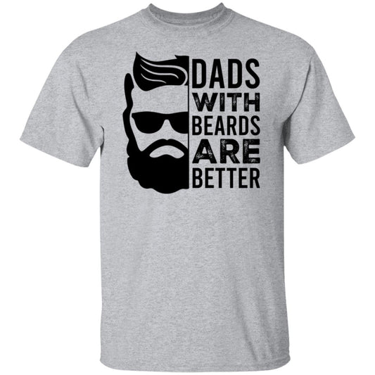 Dad's With Beards Are Better Tee Tshirt Men's Father's Day Gifts Unisex T-Shirts