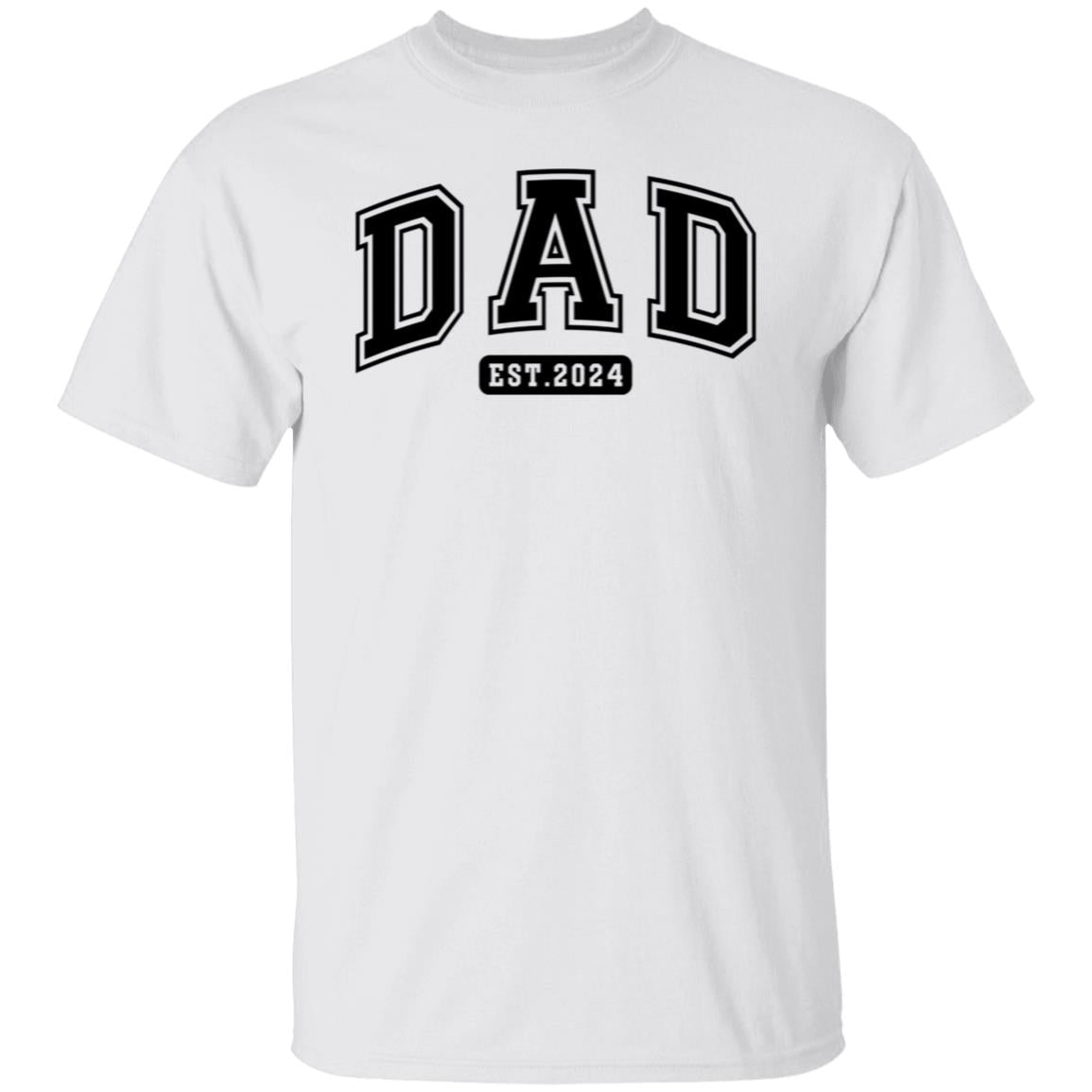 Dad Est 2024 Tee Tshirt Men's Father's Day Gifts Unisex T-Shirts