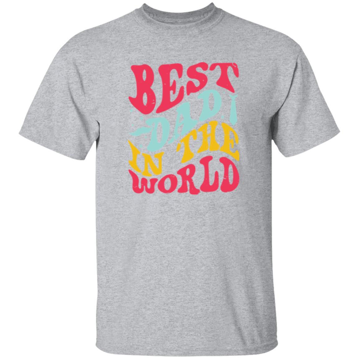 Vintage Best Dad In The World Tee Tshirt Men's Father's Day Gifts Unisex T-Shirts