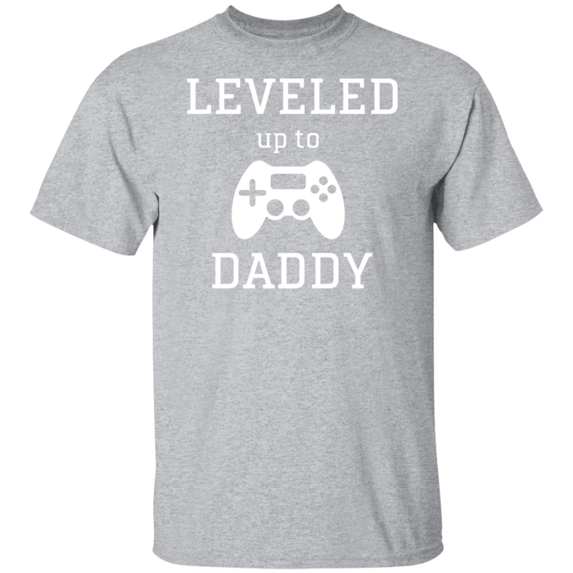 Leveled up to Daddy T shirt Daddy and Me T-shirts Daddy's T