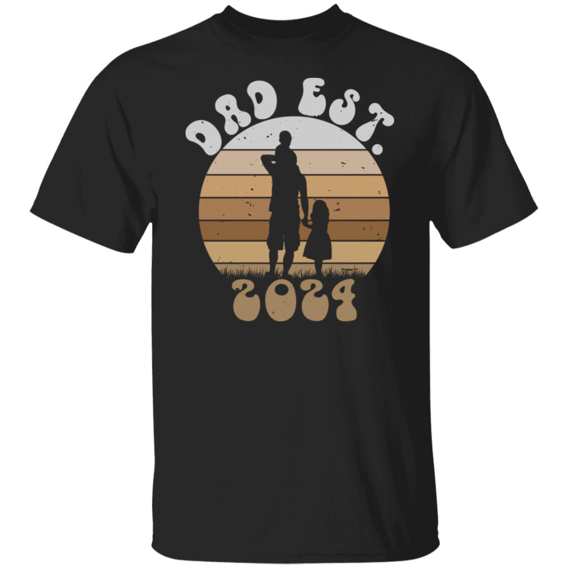 Dad Est 2024 Tee Tshirt Men's Father's Day Gifts Unisex T-Shirts