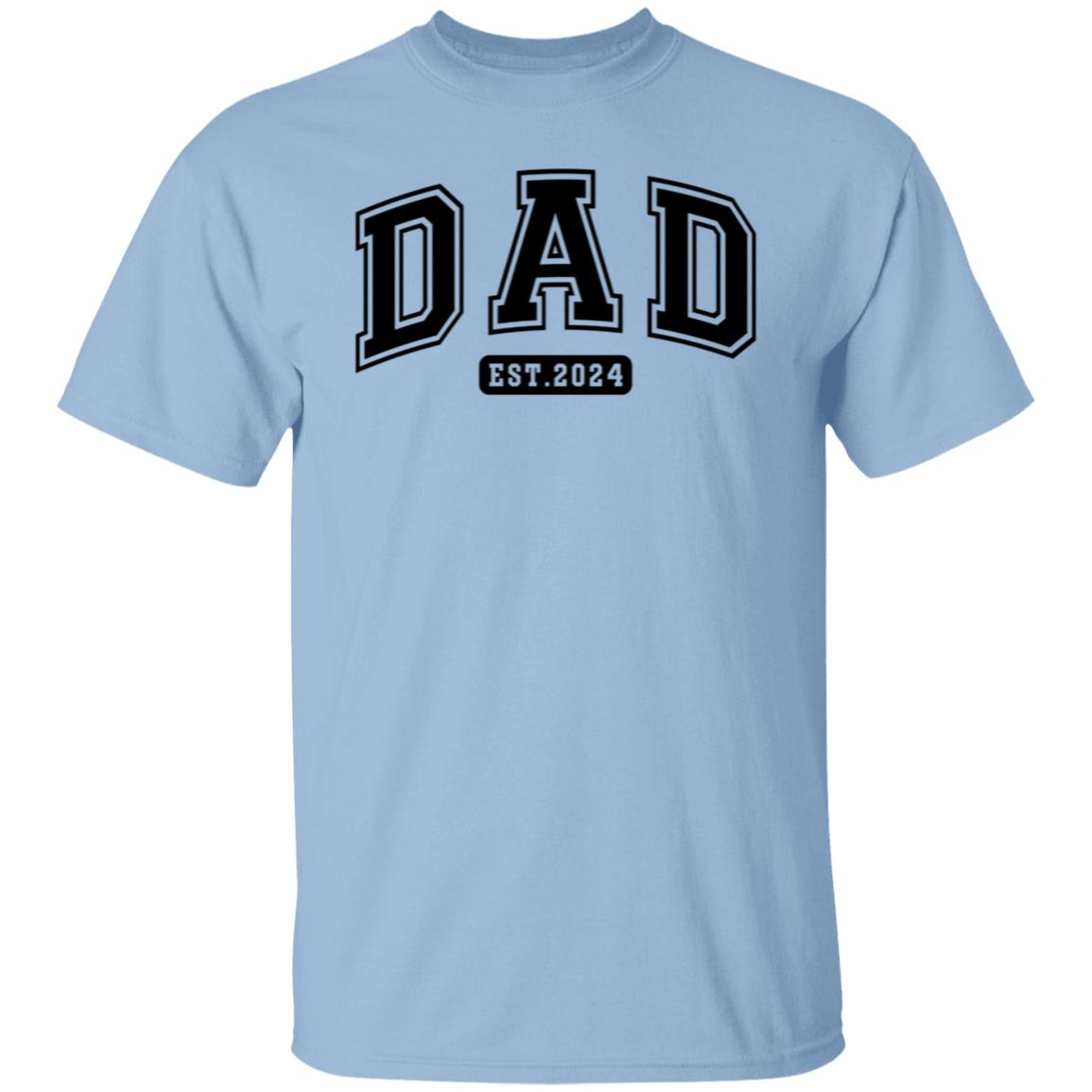 Dad Est 2024 Tee Tshirt Men's Father's Day Gifts Unisex T-Shirts