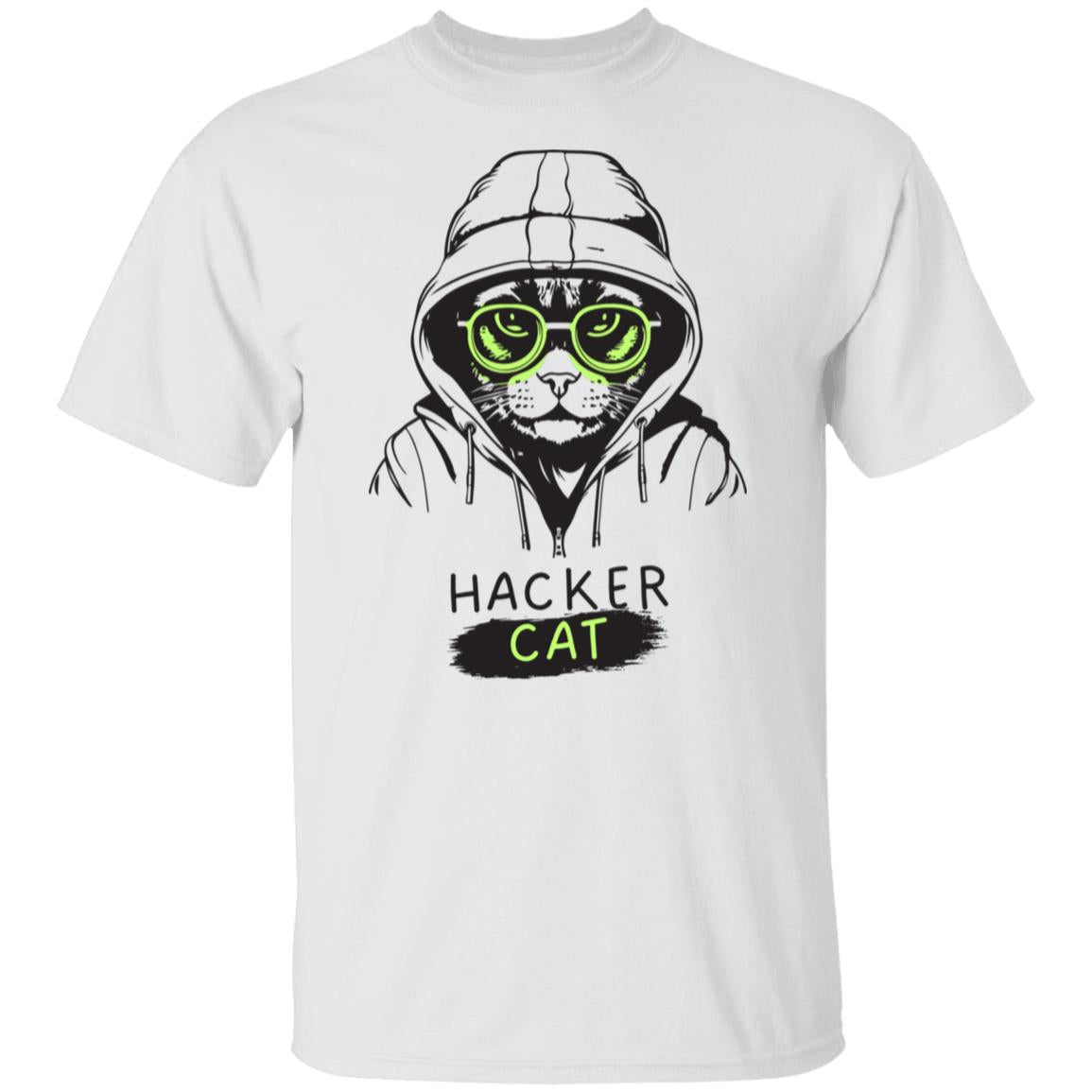 Hacker Cat Tee Tshirt Men's Father's Day Gifts Unisex T-Shirts