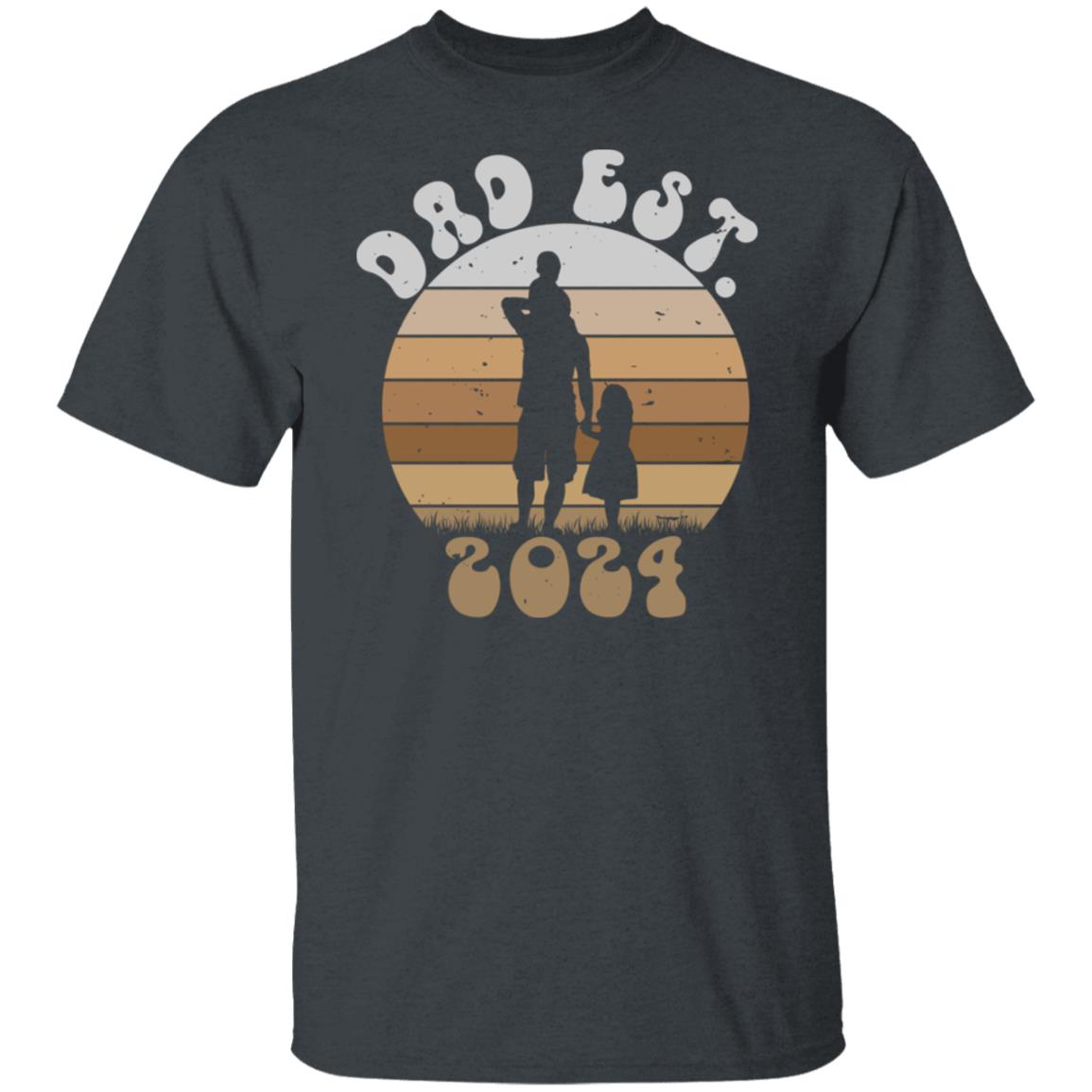 Dad Est 2024 Tee Tshirt Men's Father's Day Gifts Unisex T-Shirts