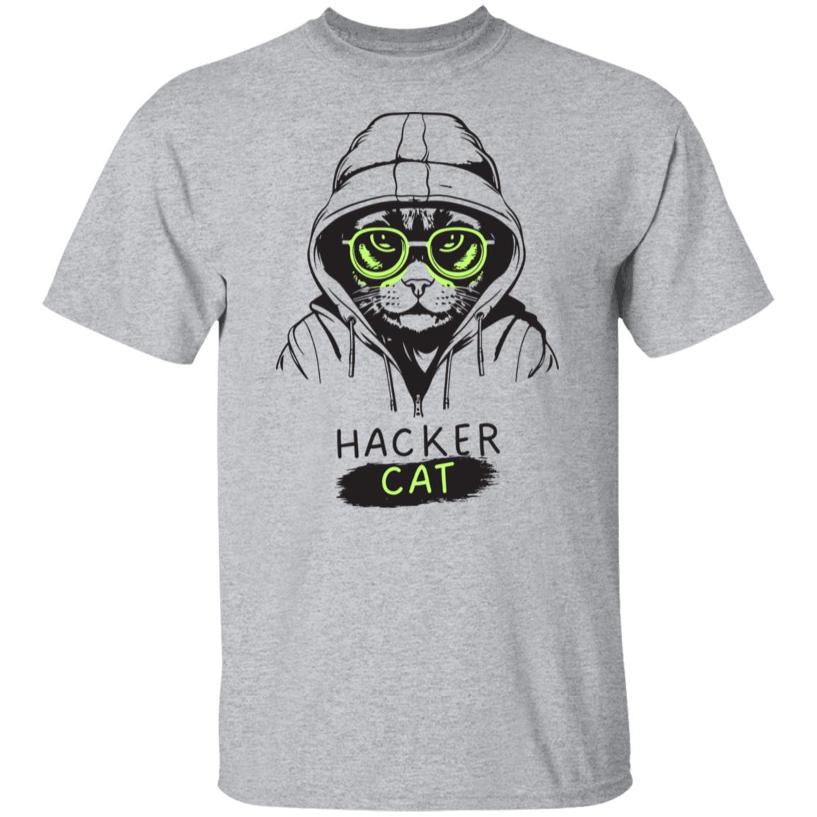 Hacker Cat Tee Tshirt Men's Father's Day Gifts Unisex T-Shirts