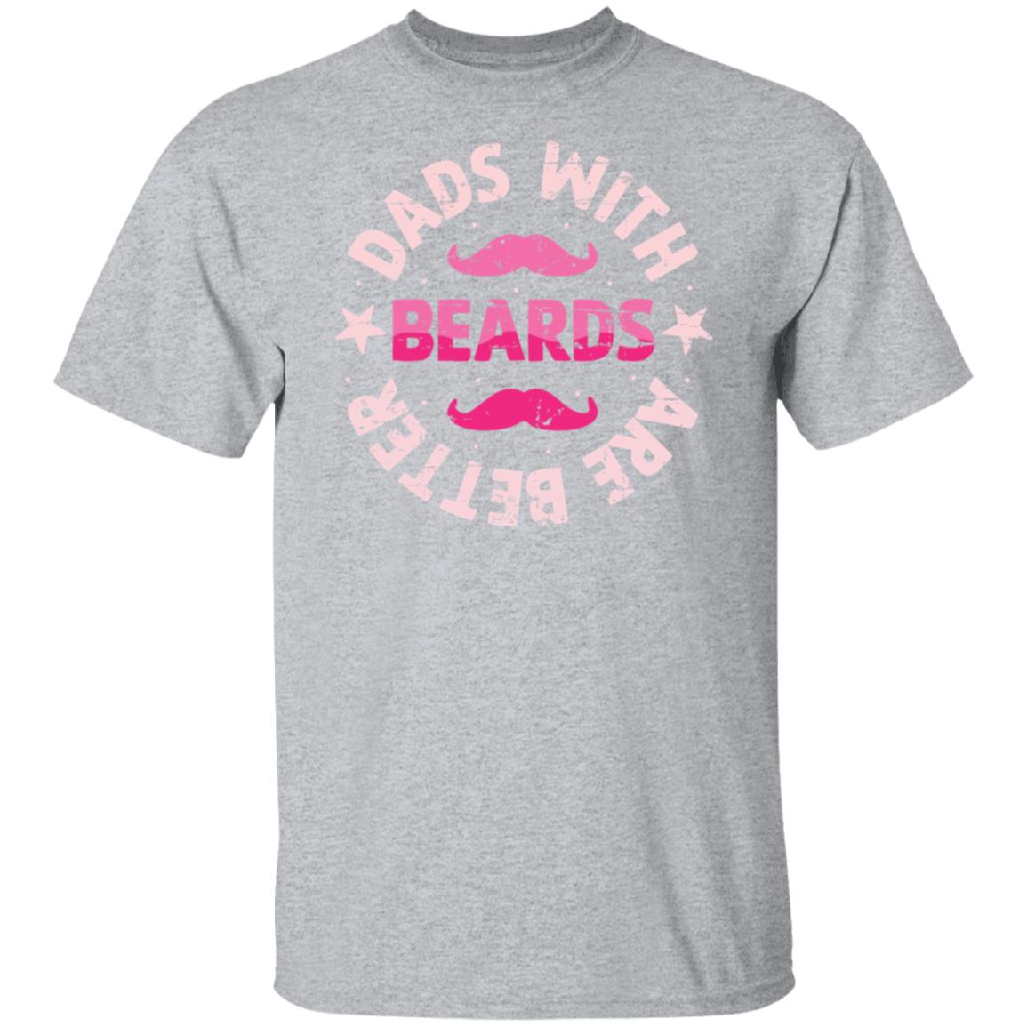 Vintage Dad's With Beards Are Better Tee Tshirt Men's Father's Day Gifts Unisex T-Shirts