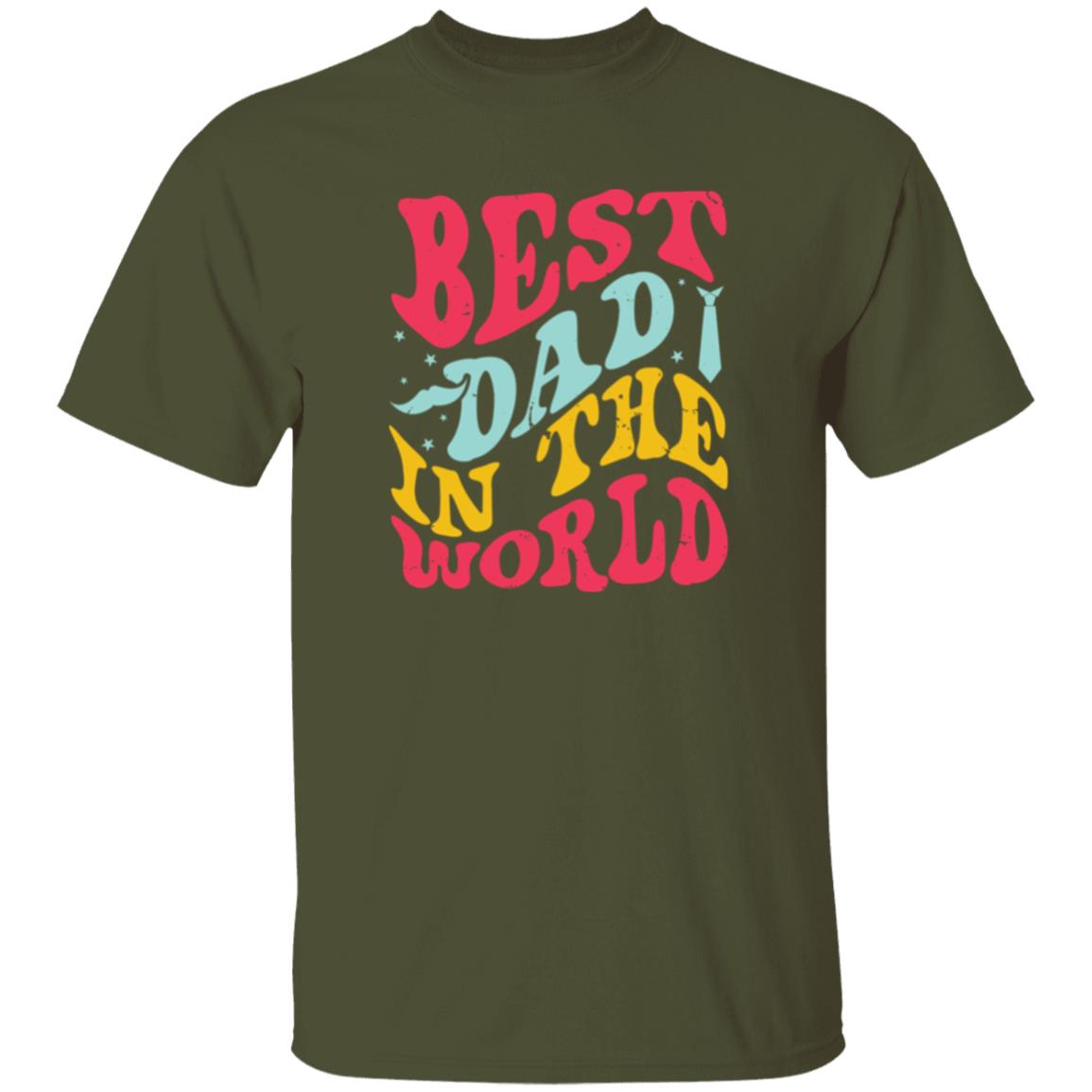 Vintage Best Dad In The World Tee Tshirt Men's Father's Day Gifts Unisex T-Shirts