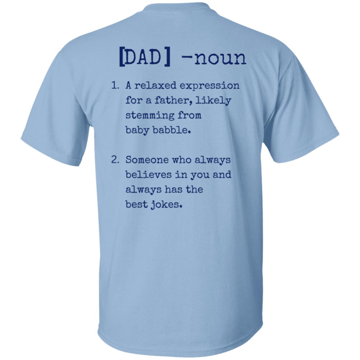 American Flag Dad Noun 2 Sided Tee Tshirt Men's Father's Day Gifts T-Shirts