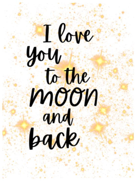 Blankets | I Love You To The Moon and Back | 3 Sizes Available