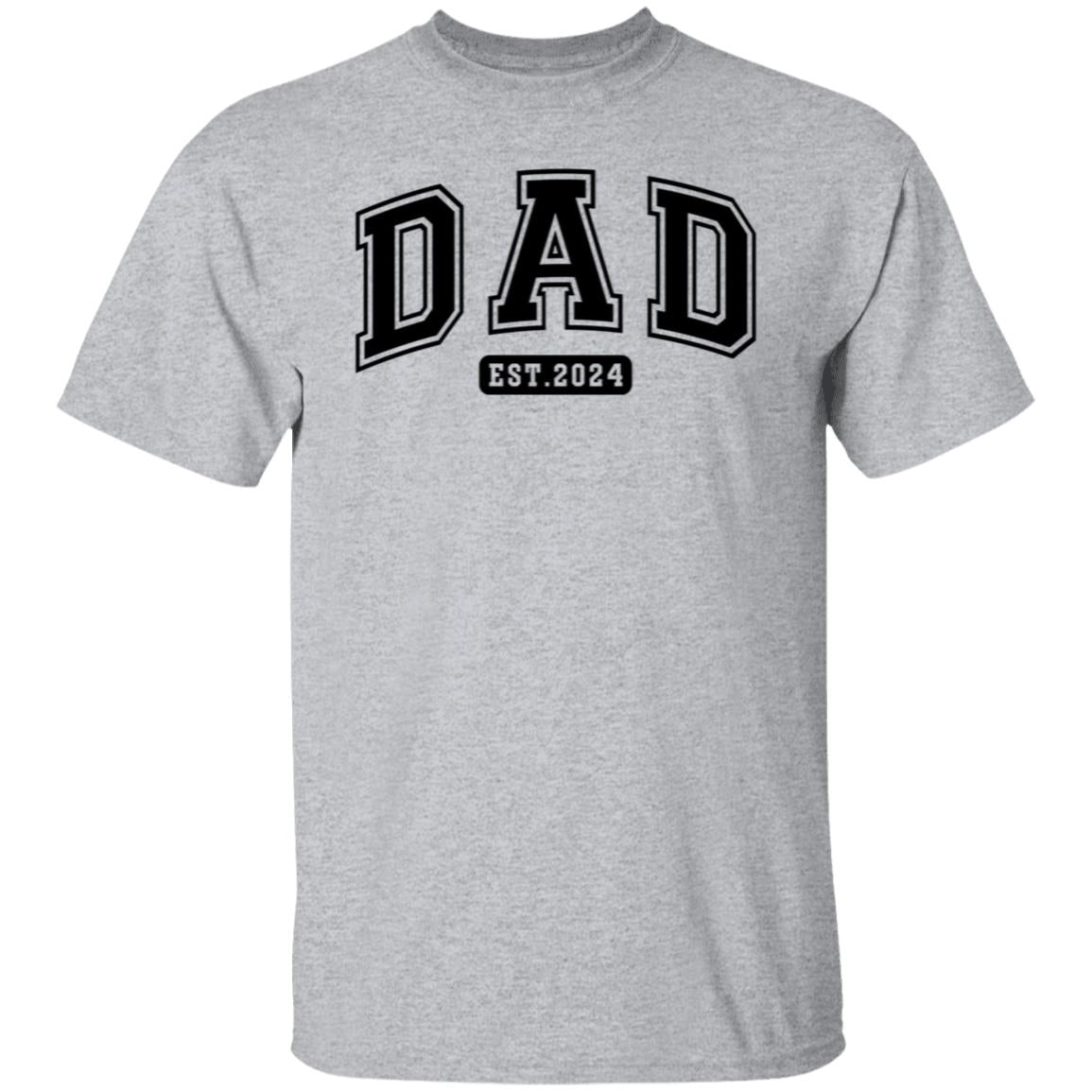 Dad Est 2024 Tee Tshirt Men's Father's Day Gifts Unisex T-Shirts