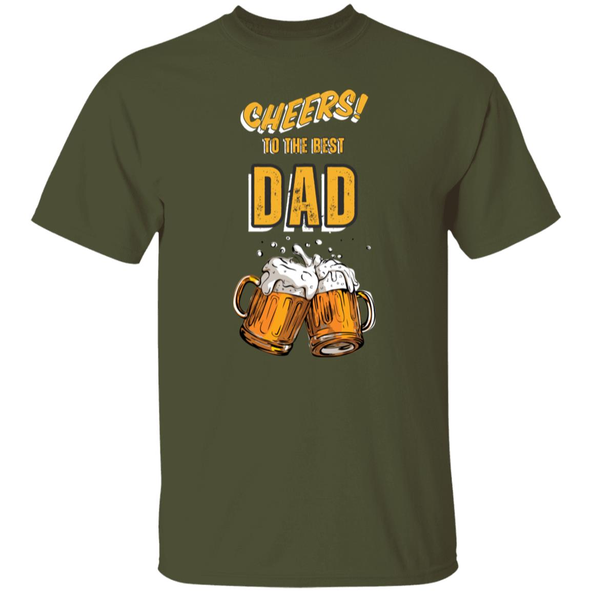 Cheers To The Best Dad Tee Tshirt Men's Father's Day Gifts T-Shirts