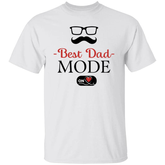 Best Dad Mode ON Mustache Tee Tshirt Men's Father's Day Gifts Unisex T-Shirts