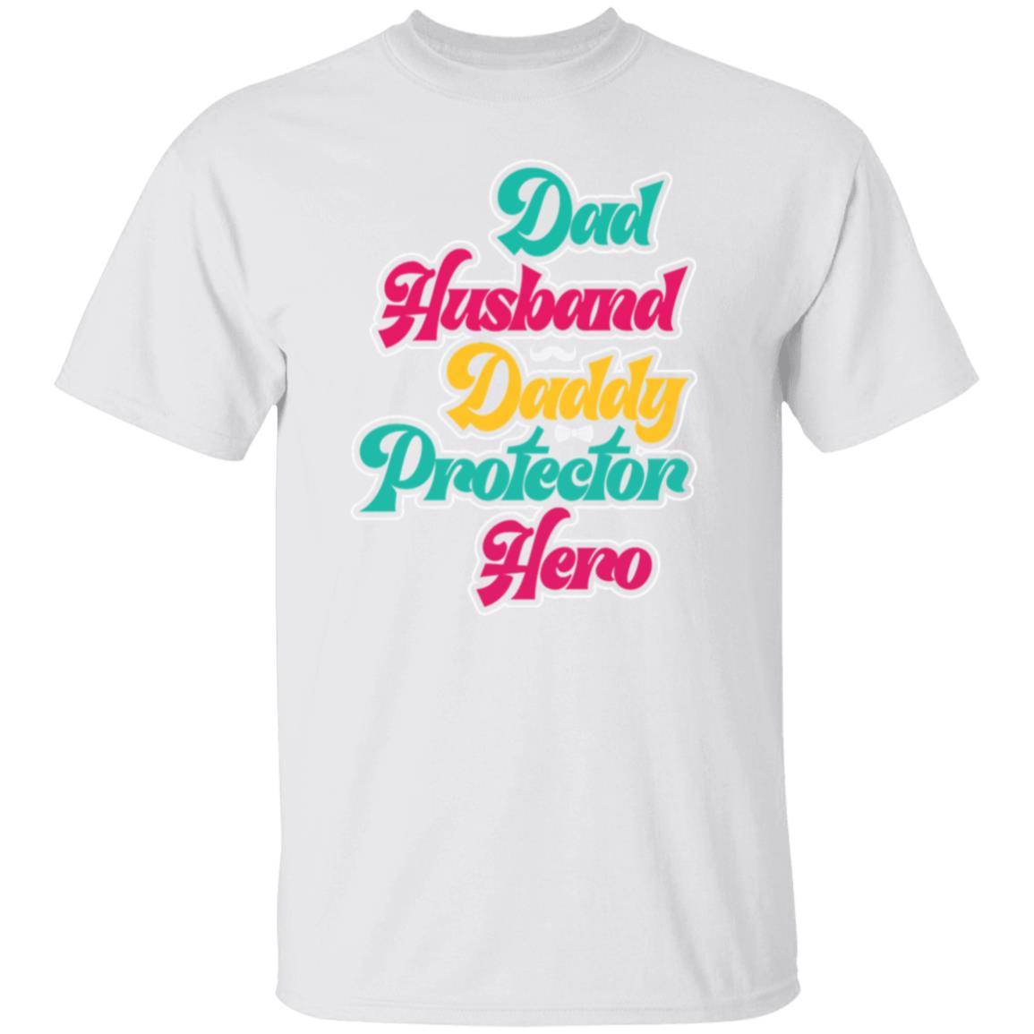 Vintage Dad Husband Daddy Protector Hero Tee Tshirt Men's Father's Day Gifts Unisex T-Shirts