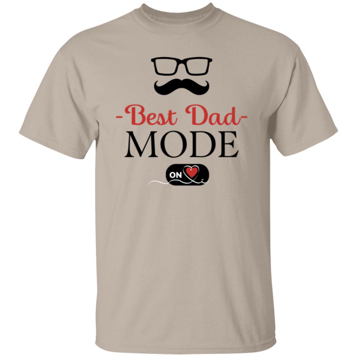 Best Dad Mode ON Mustache Tee Tshirt Men's Father's Day Gifts Unisex T-Shirts