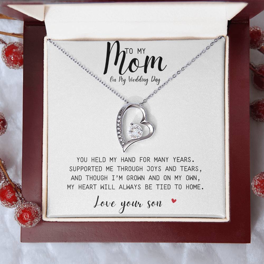 Forever Love Necklace | A Gift To My Mom On My Wedding Day | Love Your Son