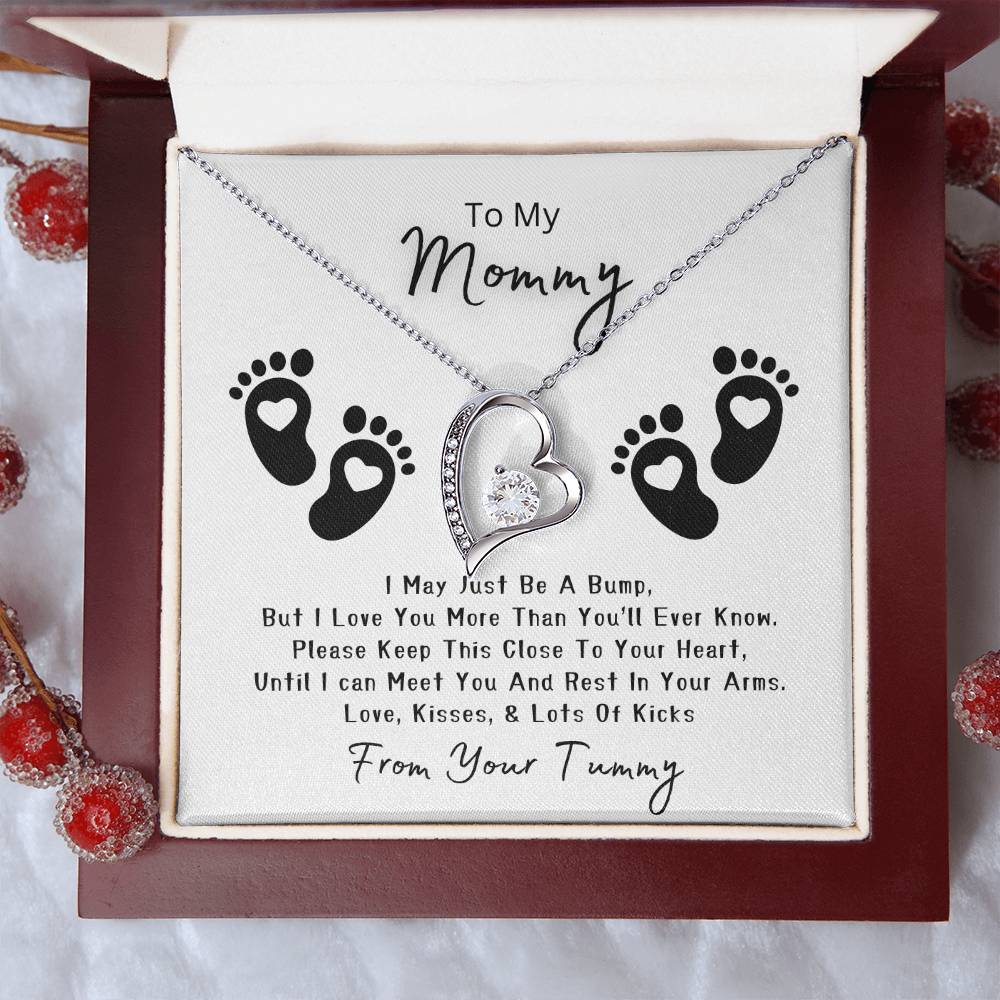 Mommy to Be | Baby feet | Forever Love Necklace | Mother's Day Gift