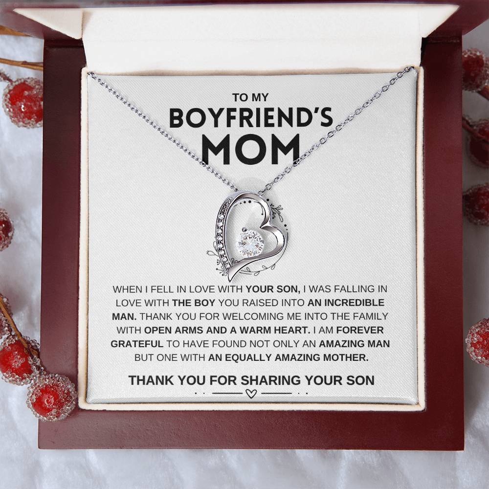 To My Boyfriend's Mom | Mother's Day Gift | Forever Love Necklace