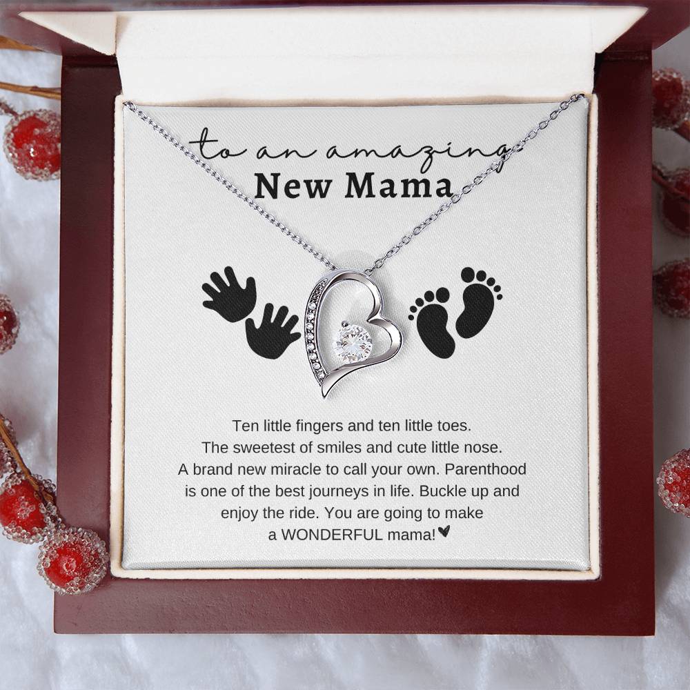 To an Amazing New Mama | Ten Fingers - Ten Toes | Forever Love Necklace | Mother's Day Gift