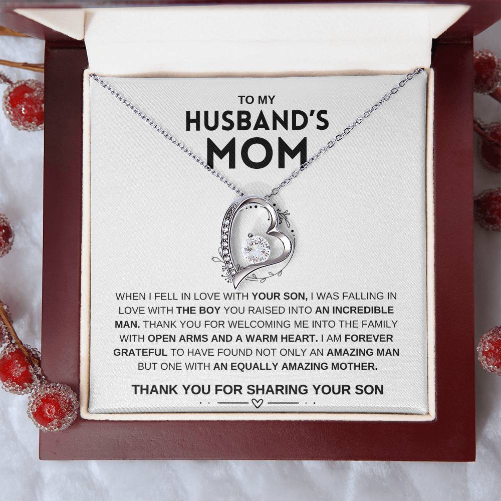 To My Husband's Mom | Forever Love Necklace | Anniversary | Wedding day | Mother's Day