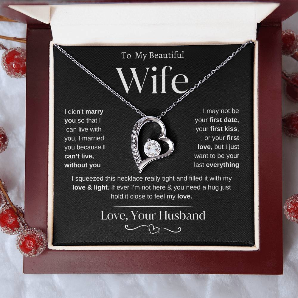 To my Beautiful Wife | From Husband | Forever Love Necklace