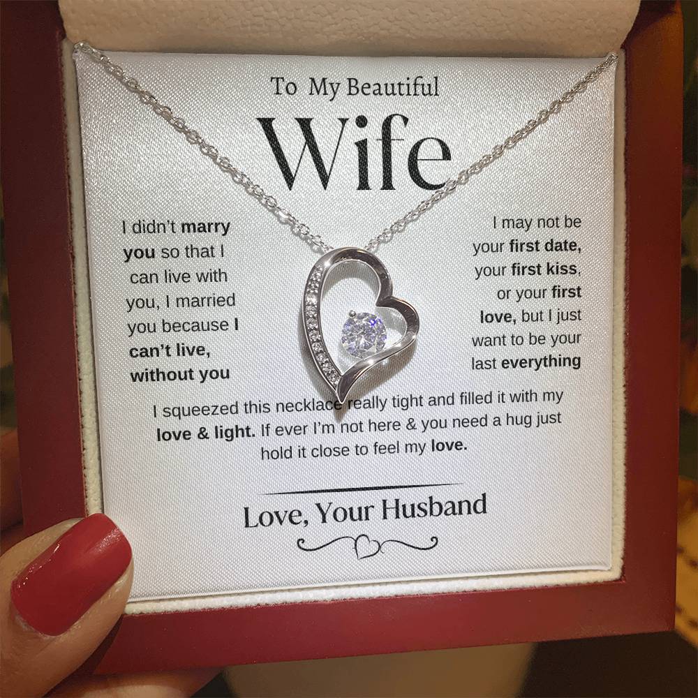 To my Beautiful Wife | From Husband | Forever Love Necklace