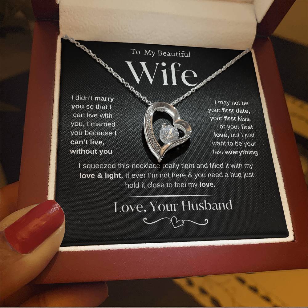 To my Beautiful Wife | From Husband | Forever Love Necklace