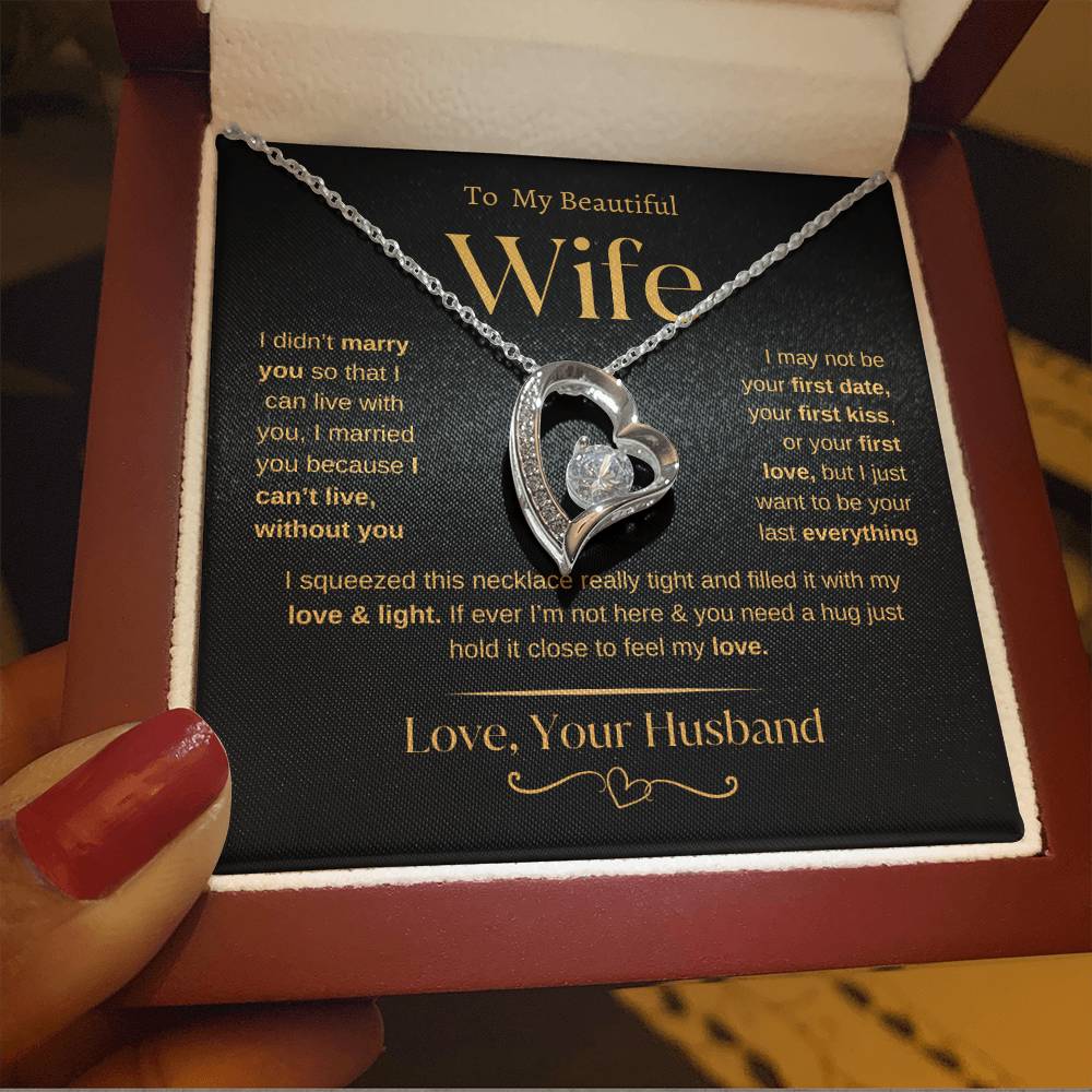 To my Beautiful Wife | From Husband | Forever Love Necklace