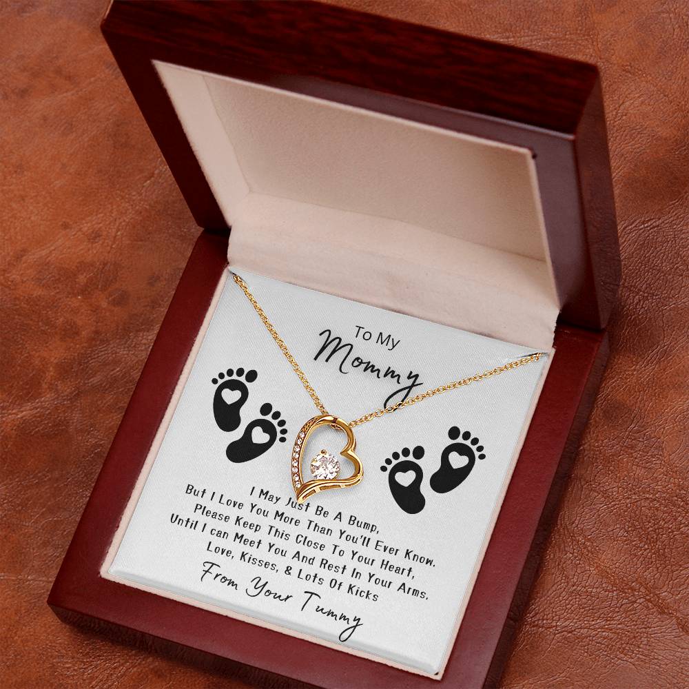 Mommy to Be | Baby feet | Forever Love Necklace | Mother's Day Gift