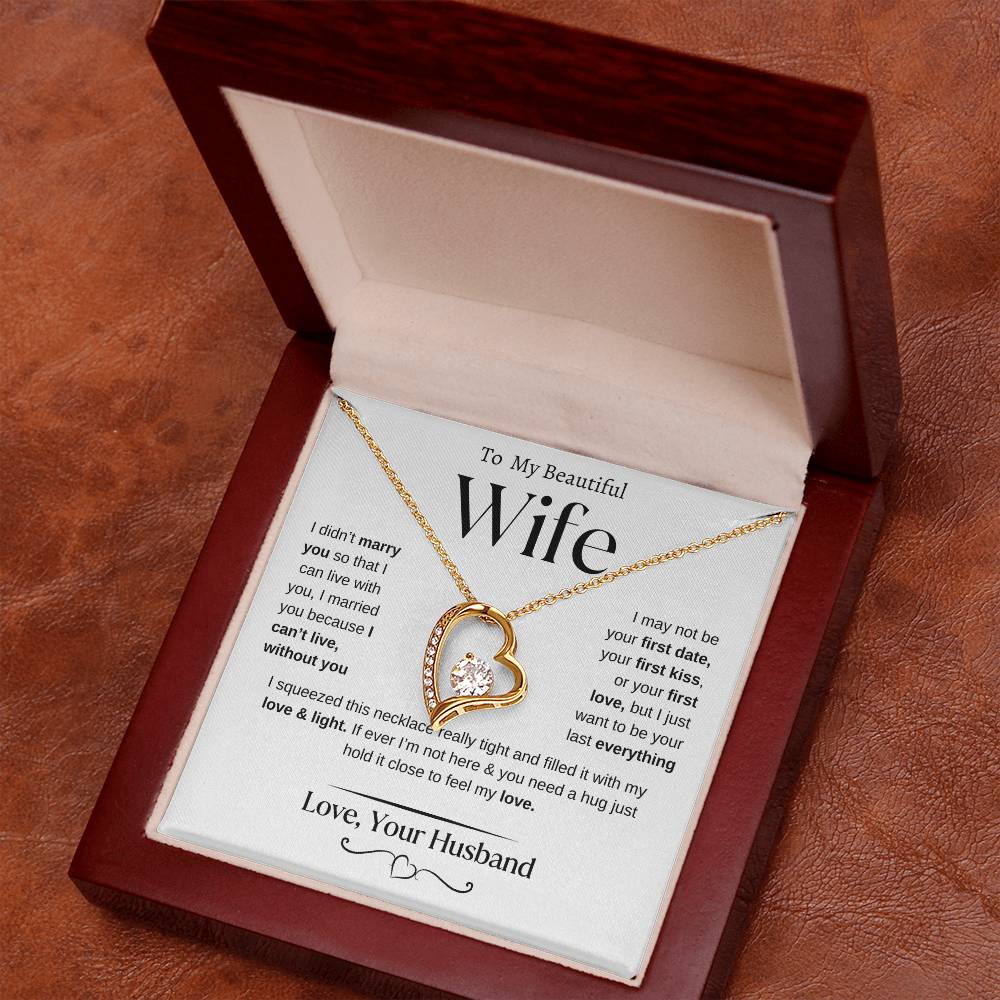 To my Beautiful Wife | From Husband | Forever Love Necklace