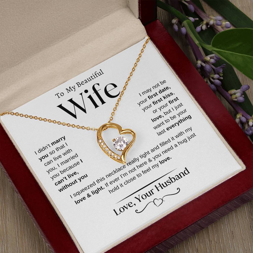 To my Beautiful Wife | From Husband | Forever Love Necklace