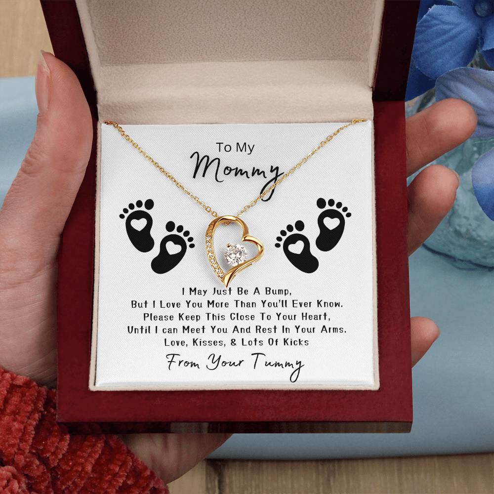 Mommy to Be | Baby feet | Forever Love Necklace | Mother's Day Gift