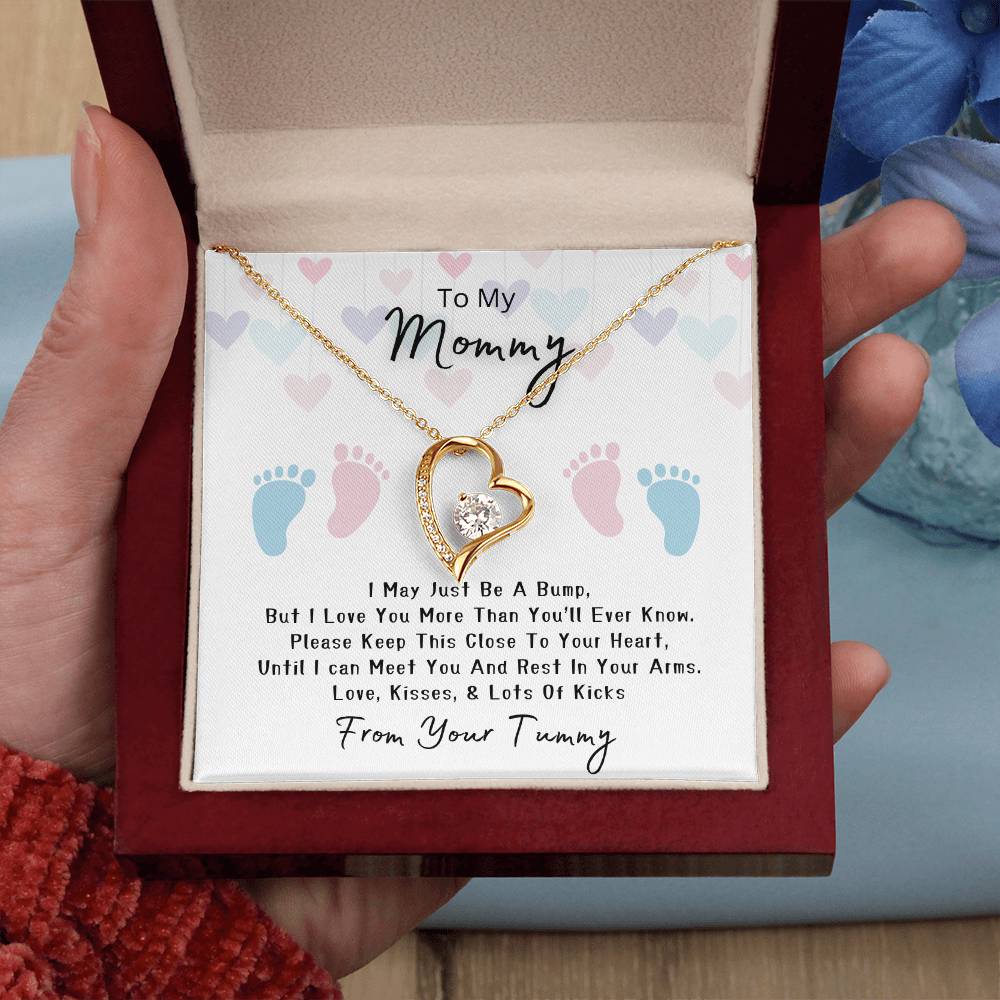 Mommy to Be | Baby feet | Forever Love Necklace | Mother's Day Gift