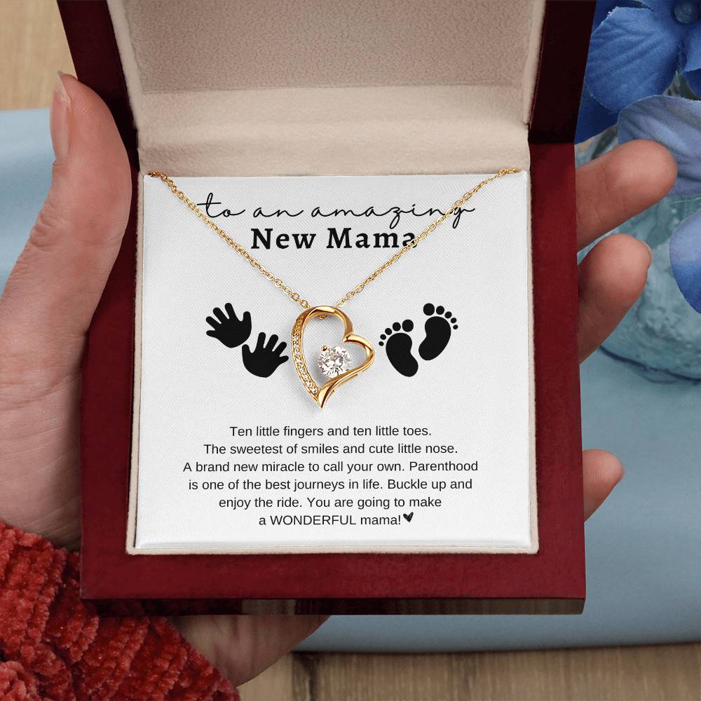 To an Amazing New Mama | Ten Fingers - Ten Toes | Forever Love Necklace | Mother's Day Gift